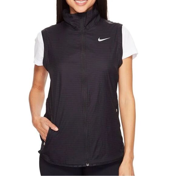 Nike Golf Flight Convertible Jacket Sz S Black Vest Active Athletic Travel - Picture 13 of 13